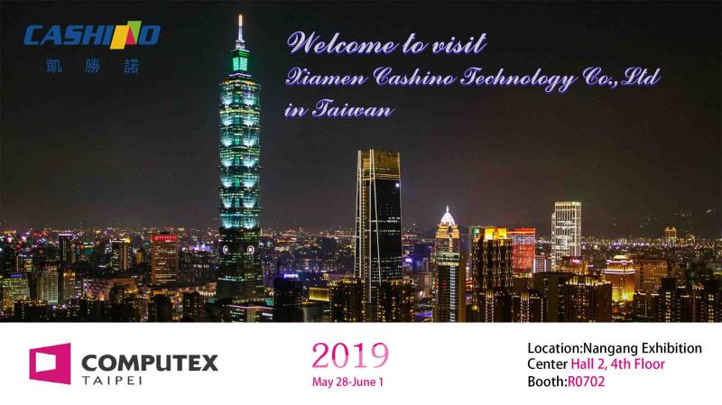 Cashino asistirá a la feria tecnológica Computex Taipei 2019